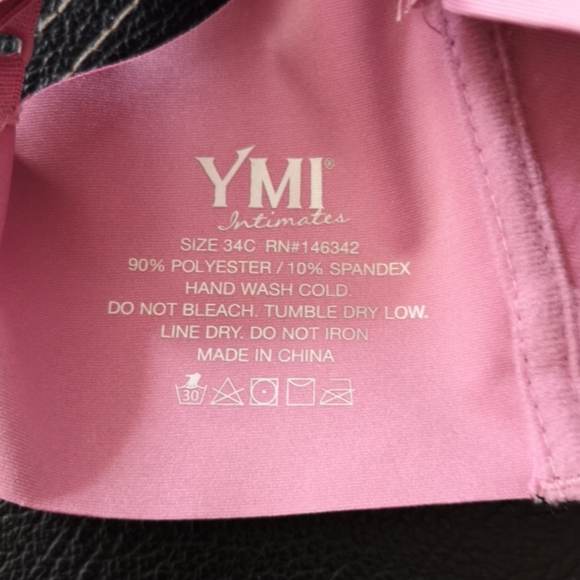 YMI Intimates Set of 3 Bras, Size 34C, Wire Free - Picture 5 of 5